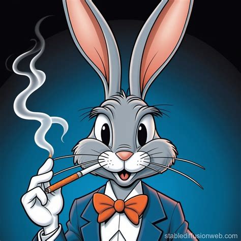 bugs bunny with a cigarette Prompts | Stable Diffusion Online