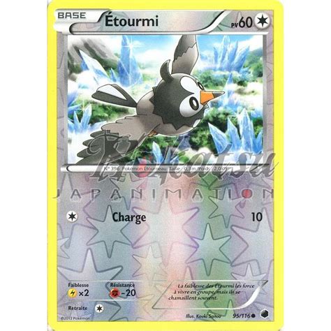 Achat Pkm Reverse 095116 Étourmi Nb09 Glaciation Plasma Pokemon