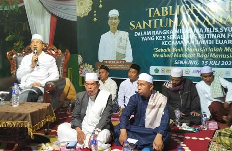 Ketua MUI Kabupaten Muaro Jambi Hadiri Milad Majelis Selawat Syubbanul