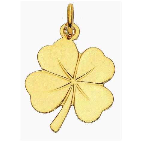 Aa Pendentif Tr Fle Feuilles En Or Massif