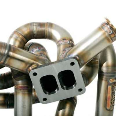 Future Fabrication Twin Scroll T4 Turbo Manifold GTR RB26 GTS RB25