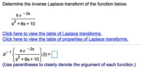 Solved Determine The Inverse Laplace Transform Of The Chegg