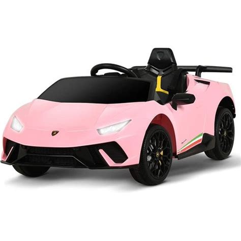 Coche El Ctrico Infantil Lamborghini Hurac N Rosa Coche De Bater A Para