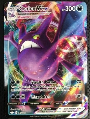 Crobat Vmax Reverse Holo Prices Pokemon Shining Fates Pokemon