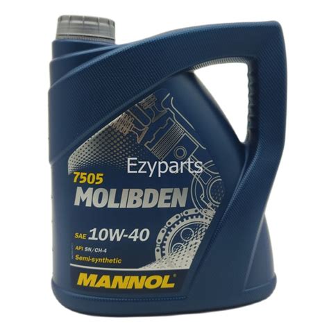 Mannol Molibden Benzin 7505 SAE 10W-40 | Lazada