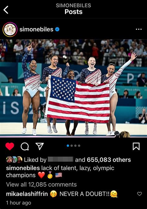 Simone Biles Reveals Nsfw Team Usa Nickname After Gymnastics Gold At