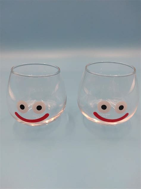 Square Enix Dragon Quest Smile Slime Glasses Set Of 2 Ebay