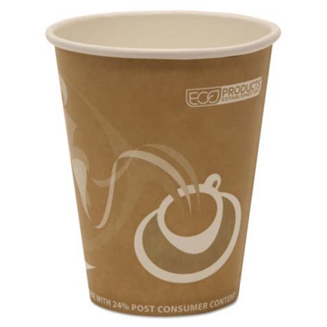 Eco Products Inc EPBRHC EW Evolution World PCF Hot Drink Cups Oz Peach Carton