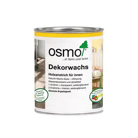 Osmo Dekorwachs Transparent Weiß 0 75 L 0 75 357603