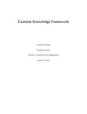 Unit Assigment Examine Knowledge Framework Docx Examine Knowledge