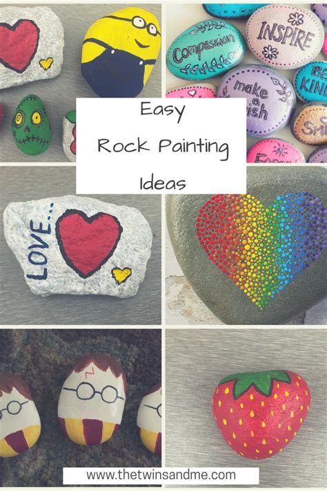 Easy Rock painting ideas – The Twins and Me