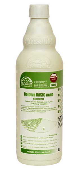 Dolphin BASIC nano koncentrat DOLPHIN posadzki 1L zapach pomarańczy