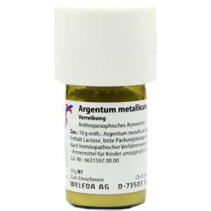 Argentum Metallicum Praeparatum D Trituration G Weleda