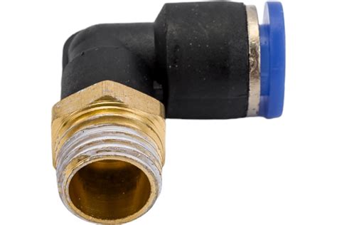 Фитинг Г- образный трубка 8 мм, резьба наружная 1/4" Pegas pneumatic ...