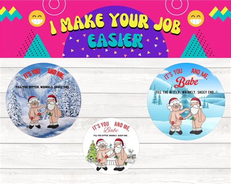 You And Me Babe Till The Bitter Wrinkly Saggy End Naked Santa