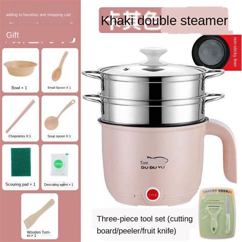 Mini Rice Cooker Hot Pot Steamer Multifunctional Mini Electric Cooker Periuk Nasi Kecil 2 Orang