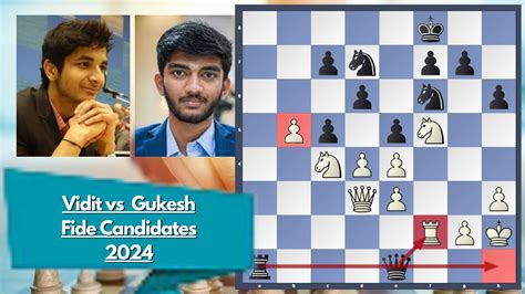 Fide Candidates Vidit Gujrathi Vs Gukesh Youtube