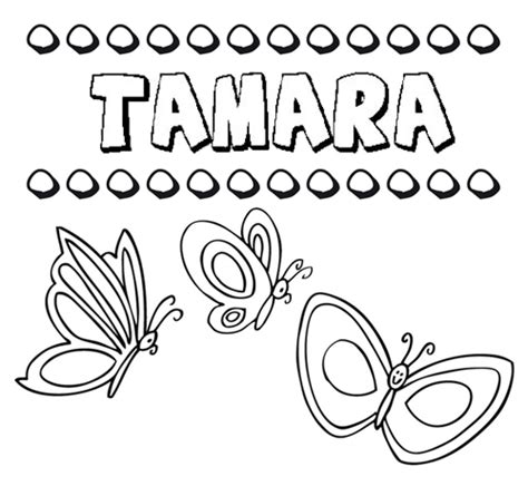 Tamara Dibujos De Los Nombres Para Colorear Pintar E Imprimir