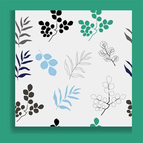 Premium Vector | Seamless leaves wallpaper pattern on background