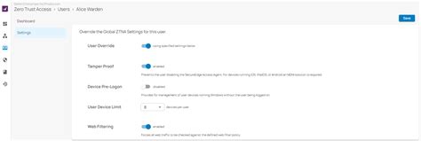 How To Configure SecureEdge Access User Settings Barracuda Campus