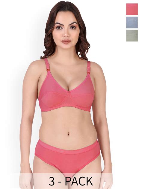 Buy In Curve Pack Of Breathable Cotton Lingerie Set Lingerie Set For Women Myntra