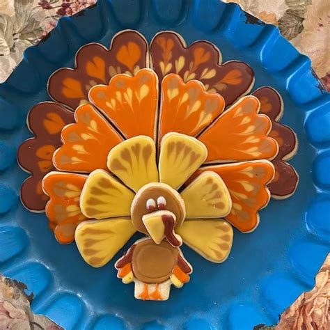 Stl File Thanksgiving Turkey Platter Cookie Cutter 5 Piece Set 🦃・template To Download And 3d