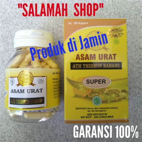 Jual ASAM URAT SUPER Ath Thibbun Nabawi Herbal Asam Urat Kolesterol