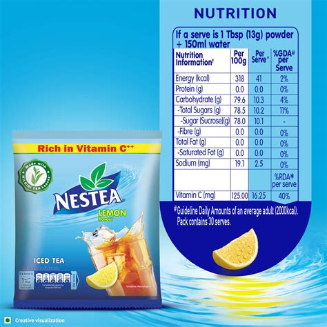 Nestea Instant Lemon Iced Tea G Pouch Buy Online In United Arab