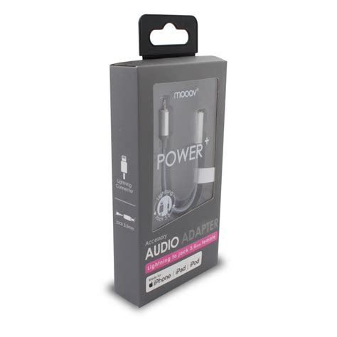 Adaptateur Audio MFI à Jack Femelle 3 5 mm pour iPhone iPad 0 15 m gris