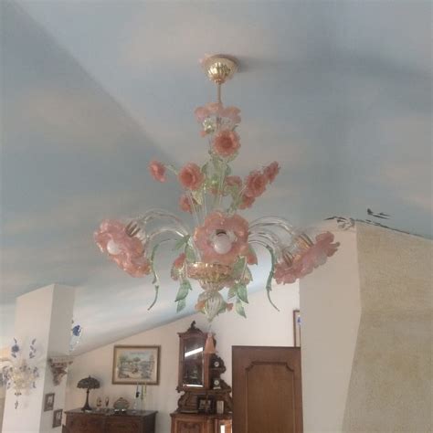 Venetian Style Chandelier GISELE BOTTEGA VENEZIANA Blown Glass