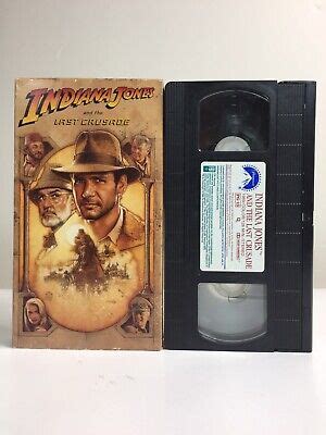 1989 Indiana Jones and the Last Crusade VHS Tape Paramount Spielberg Lucasfilm 97363185932 | eBay