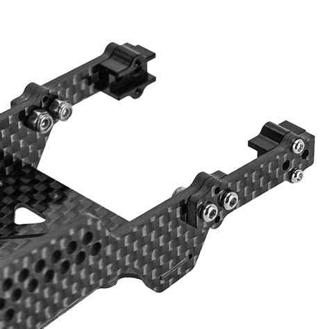 Injora Universal Lcg Carbon Fiber Chassis Frame Kit For 1 18 Trx4m And L