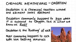 Chemical Weathering Oxidation Process