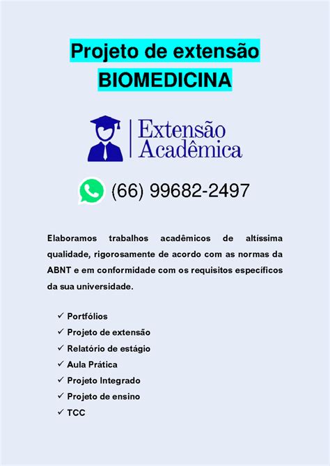 66 99682 2497 Portfólio Individual Projeto de Extensão Biomedicina