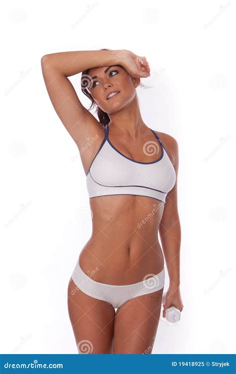 Brunette Fitness Woman Royalty Free Stock Photo Image 19418925