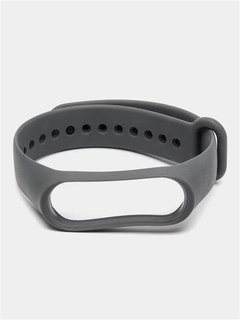 Ремешок силиконовый для фитнес браслета Xiaomi Mi Band 3, Mi Band 4 (Ми ...