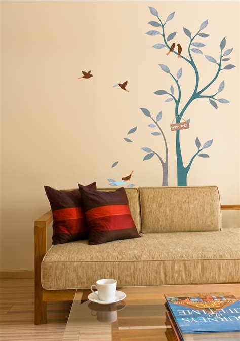 Sticker Arbre Design Et Oiseaux Stickers Stickers Nature Ambiance