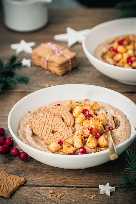 Spekulatius Porridge Mit Bratapfel Rezept Vegan