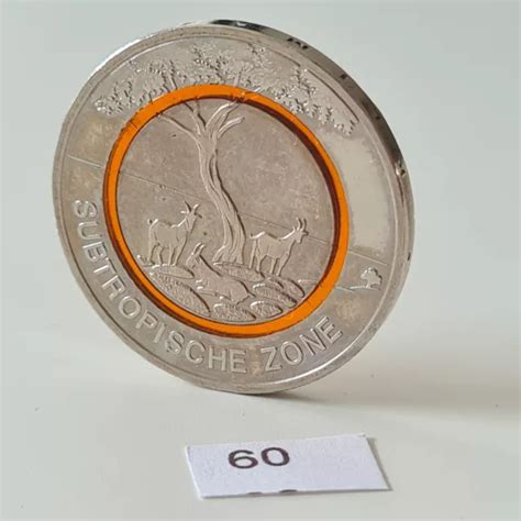 5 EURO Polymermünze Klimazonen der Erde Subtropische Zone BRD 2018