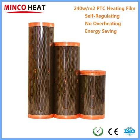 New Graphene PTC Heating Film Orange Self Regulating Infrared Electric