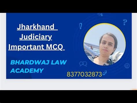 Jharkhand Judiciary Important Mcq Law Gk English