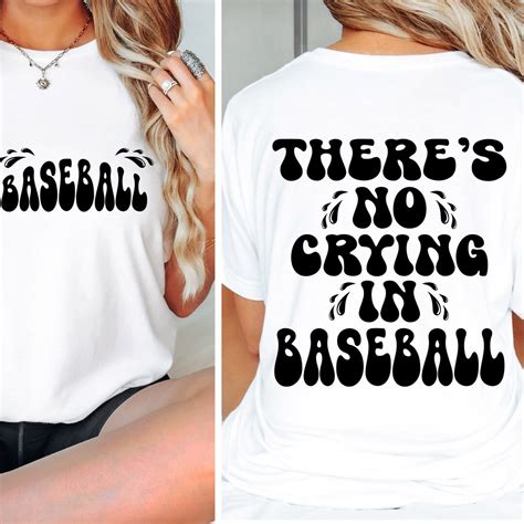 Theres No Crying In Baseball Svg Png Funny Baseball Svg Png Baseball