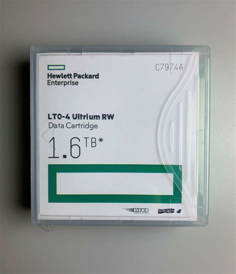 HP LTO4 Tape Cartridge C7974A (5 PACK) Ultrium 800 GB / 1.6 TB Data ...