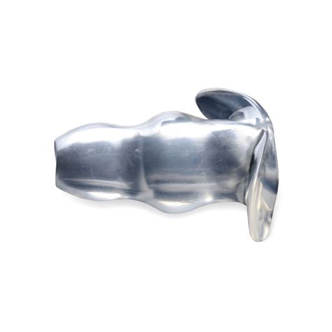 Clear View Hollow Anal Plug Large Midnight Roxys