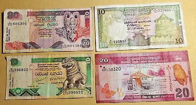 Banknoten Lot Banknote Lot Sri Lanka Rupien Rupees Ebay