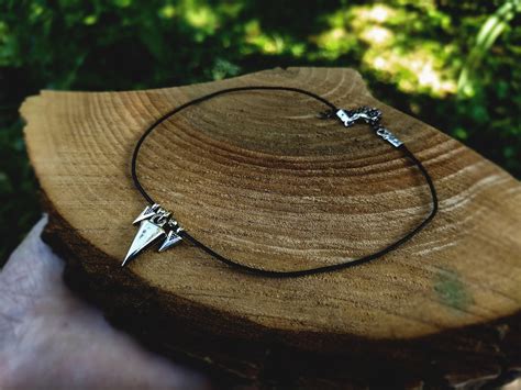 Arrow Choker Necklace Kunai Necklace Arrow Pendant Gothic Arrow