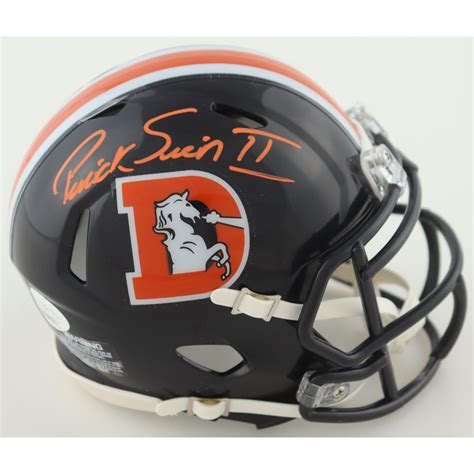 Patrick Surtain Ii Signed Broncos Throwback Speed Mini Helmet Jsa