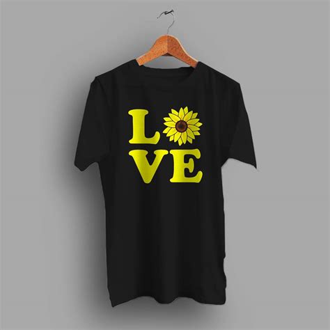 Cute Love Sunflower Summer T Shirt Hotvero