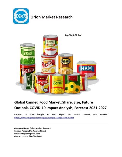 PPT Canned Food Market Size Share 2020 Impressive Industry Growth