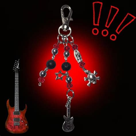 Red Guitar Keychain!... - Depop